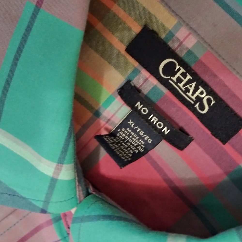 Chaps by Ralph Lauren pastel button-front Oxford